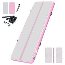 Надувний гімнастичний мат BPB з електронасосом 3м x 1м x 0.3м для дому, спортзалу, чеерлідингу, йоги, пілатесу, єдиноборств