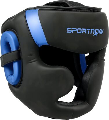 Захист голови для боксу та єдиноборств Sportnow, блакитний, універсальний розмір