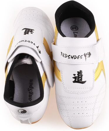 Взуття для тхеквондо Dilwe: дихаючі кросівки для кікбоксингу, тай-чі, конфу, для дорослих та дітей (34 розмір, довжина устілки 22 см)