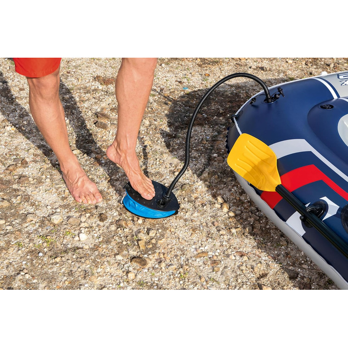 Надувний човен Bestway Hydro-Force Treck X2 255x127x36 см з веслами, комплект для відпочинку на воді