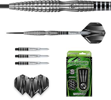Професійний дартс-набір WINMAU Sniper 24 г, вольфрам, з крилами та стрижнями