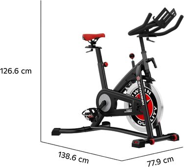 Велотренажер Schwinn Fitness 700IC: 18 кг маховик, тихий ремінний привід, регульоване сидіння та кермо, SPD педалі, тримач для планшета – студійна якість для дому