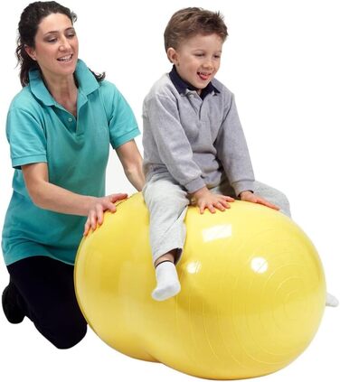 Фітбол GYMNIC Physio Roll для реабілітації, синій м'яч для гімнастики