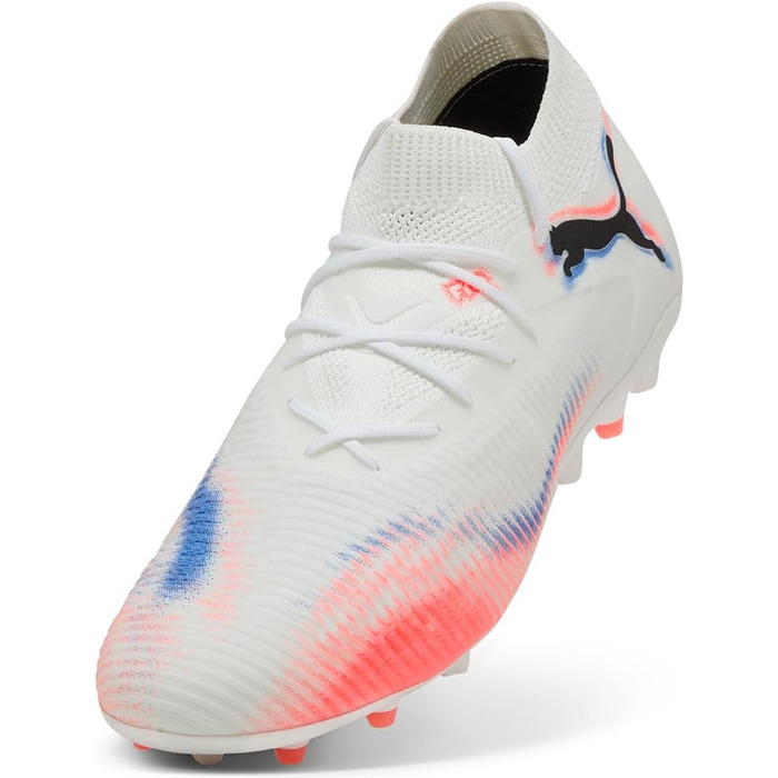 Кросівки футбольні PUMA Future 8 Match Mg - унісекс (43 EU, білий/чорний/червоний)