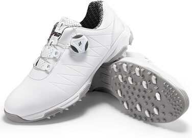 Жіночі гольф-туфлі PGM з шипами, водонепроникні, білі, розмір 37 EU