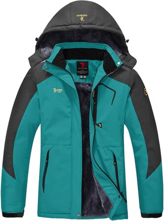 Зимова куртка Rdruko для жінок: водонепроникна, флісова, для сноуборду та гірських прогулянок (Цянь, XXL)