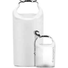 Набір водонепроникних сумок Spigen Dry Bag Set [Aqua Shield] 20L+21L для пляжу, плавання, кемпінгу, каякінгу, човнів (Snow White)
