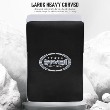 Накидка для ударів Farabi Sports MMA, Муай Тай, Кембо, Кікбоксинг. Чорно-біла ціль для тренувань. 1 шт.