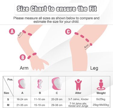 Набір захисту для дітей: наколінники, налокітники, рукавички. Підходить для роликів, скейтборду. Колір: зелений, рожевий (M, M, Pink)