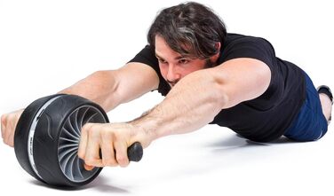 Ролик для пресу Sport-Thieme AB Roller з підтримкою та ергономічними ручками, чорний (до 100 кг)