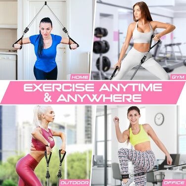 Гумові еластичні стрічки для фітнесу RENRANRING: набір для силових тренувань, фітнесу та реабілітації, з ручками та ремінцями для ніг