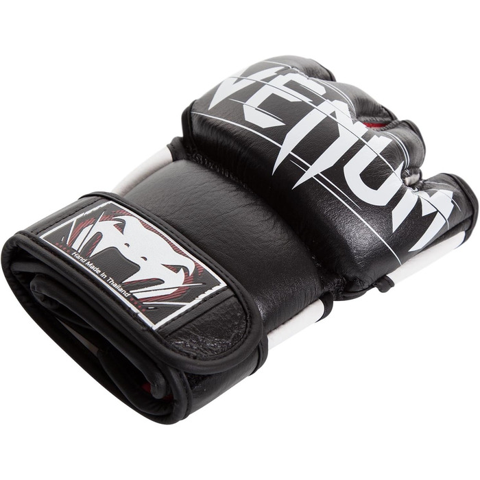 MMA рукавички Venum Undisputed чорні L-XL, шкіряні, для змішаних єдиноборств