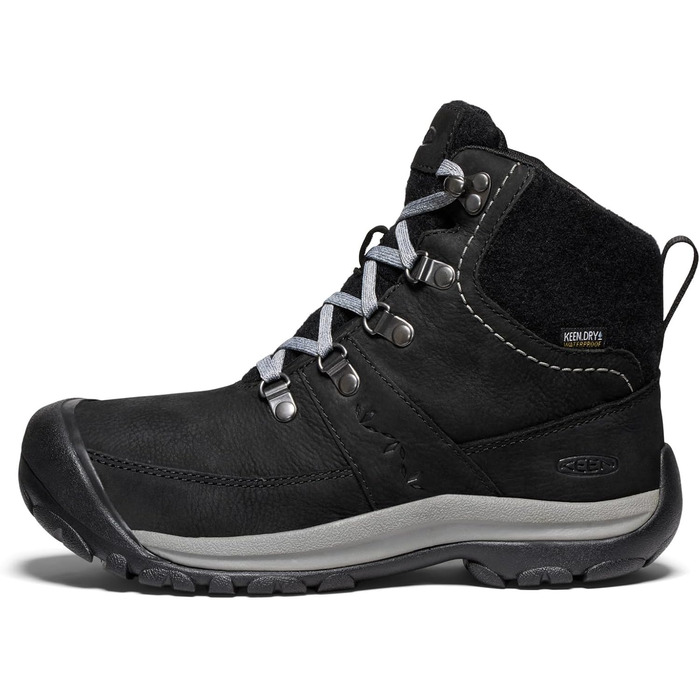Черевики зимові KEEN Kaci 3 Mid Waterproof, жіночі, 39 EU, чорний/сталево-сірий