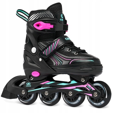 Роликові ковзани 3в1 Croxer Optima, регульовані, Mint/Pink, розмір 35-38