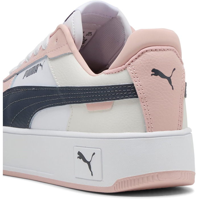 Жіночі кросівки PUMA Carina Street, біло-сірі з рожевим акцентом, розмір 38 EU