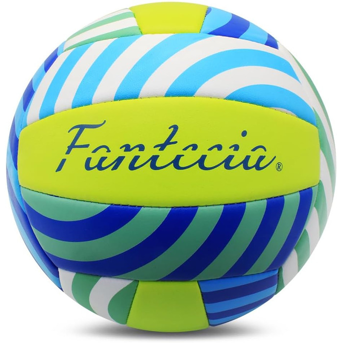 Волейбольний м'яч Fantecia, розмір 5. М'який волейбольний м'яч для пляжу, залу, басейну, парку. Підходить для тренувань, початківців, юнаків та дорослих.