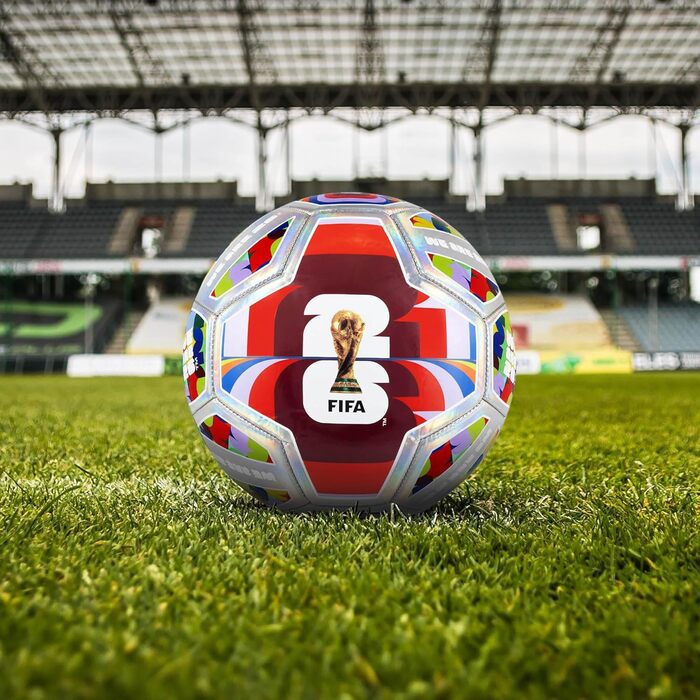 Офіційний ліцензований футбольний м'яч Hy-Pro FWC26 №5 для тренувань – ЧС-2026, дизайн трофею та країн-господарів, подарунок для хлопчиків