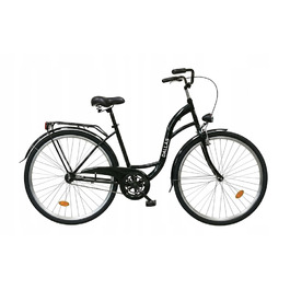 Міський велосипед Dallas Bike, чорний, 28 дюймів, сталевий, 1 швидкість