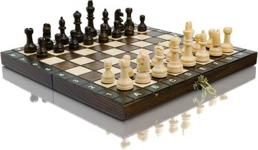 Дорожній шаховий набір Master Of Chess з берези та бука, шахова дошка 27x27 см з фігурами, портативний набір для дітей і дорослих, якісне шкільне шахове поле