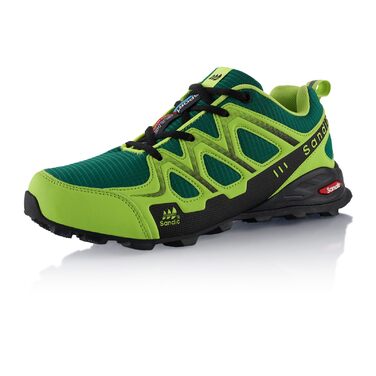 Трекінгові черевики для жінок та чоловіків, трекінгові та бігові черевики, дихаючі, 36 EU, зелені