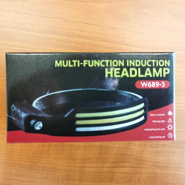 Фронтальний ліхтар GSY LED акумуляторний, 2 COB LED, 1000 люмен, датчик, водонепроникний, 230° світловий потік, 2COB-LED, 1 шт.