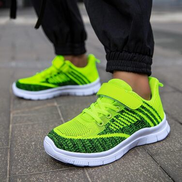 Дитячі спортивні кросівки для залу та фітнесу, зелені, розмір 40 EU, на липучці