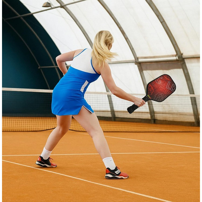 Набір для піклболу з карбоновим волокном, 4 м'ячі, сумка, легкий, ергономічний, для чоловіків та жінок всіх рівнів