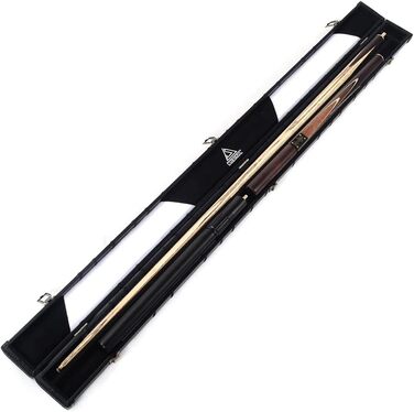 Біліардний кий CUESOLL класичний ручної роботи, 57 дюймів, 18 oz, з ручкою з рожевого дерева, з'єднання 3/4, телескопічне подовження з алюмінію, етикет з кожзаму, наконечник 9,5 мм, комплект київ для більярду (CSSC011) (CSSC013)