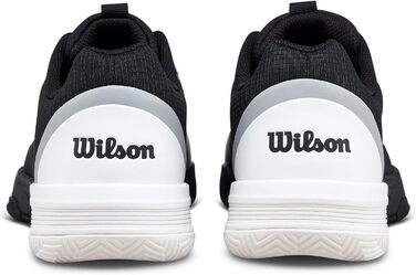 Тенісні кросівки Wilson Courtglide Schwarz WRS339790 (42 EU, Широкий розмір, Чорно-білі)