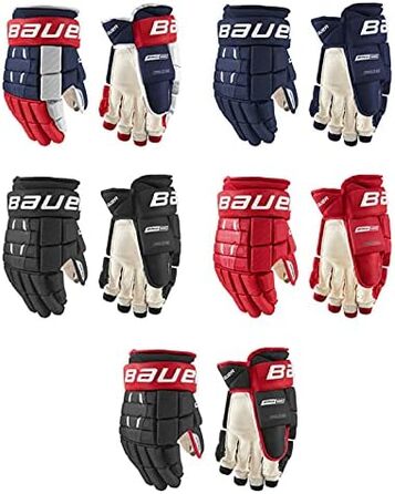 Хокейні рукавички Bauer S21 PRO Series Intermediate, чорні, розмір 13