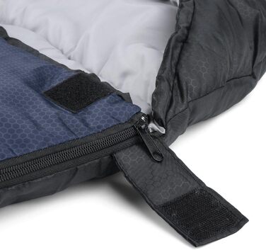 Спальний мішок Outplea для кемпінгу, 3-4 сезони, водонепроникний, 220x80 см, для дорослих та дітей, блакитний