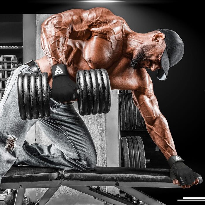 Рукавички для тренувань RDX Fitness з фіксаторами зап'ястя, 15 дюймів, захист від ковзання, для важкої атлетики, пауерліфтингу, чоловічі/жіночі
