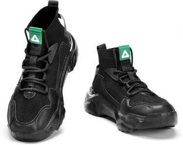 Чоловічі спортивні кросівки FUSHITON для занять фітнесом, бігу та активного відпочинку, чорного кольору, розмір 42 EU