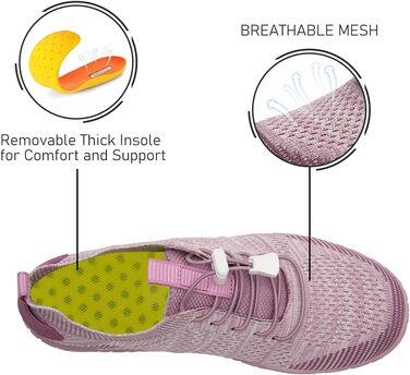 Взуття для плавання та відпочинку WateLves: шкарпетки для водних видів спорту, пляжу та басейну. Розмір 38 EU, фіолетовий