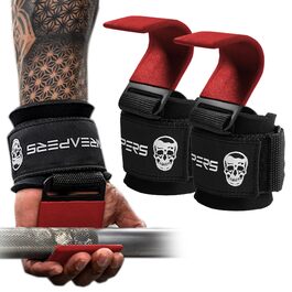 Підтримуючі манжети для важкої атлетики Gymreapers (пара), міцні ремені на зап'ястя для підтримки хватки, для підтягувань, шрагів - фітнес рукавички для чоловіків та жінок