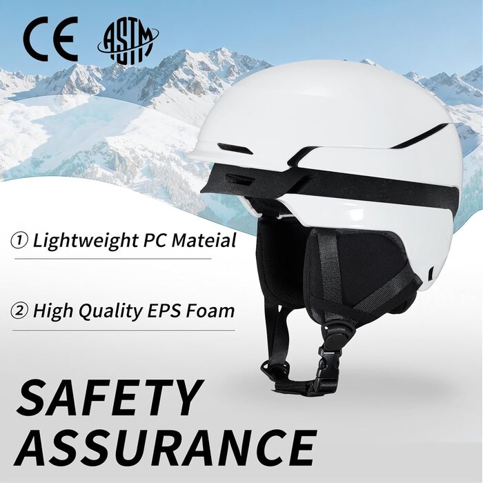 Шкільний комплект: сноубордний шолом з маскою та окулярами DXH811, унісекс, знімні навушники, регульований, для сноубордингу та катання на лижах