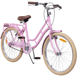 Дитяче велосипед Actionbikes 16/18/20/24 дюймів: V-Brake гальма, захист від бруду, для дівчаток та хлопчиків (Retrostar)
