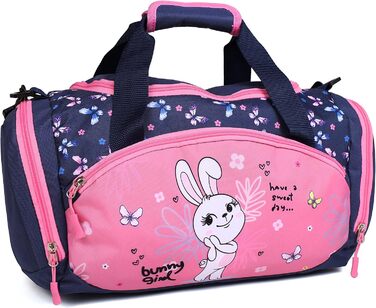 Спортивна сумка-рюкзак для дітей: рожева, фіолетова, блакитна (рожево-блакитна)