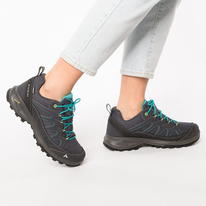 Черевики McKinley Damen Vulcanus AqxWanderstiefel, 39 EU, Антрацит/Блакитний