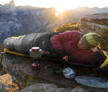 Спальний мішок Mumienschlafsack для дорослих, 3-4 сезони, комфортна температура 10°C, легкий, водонепроникний, для кемпінгу, трекінгу та подорожей