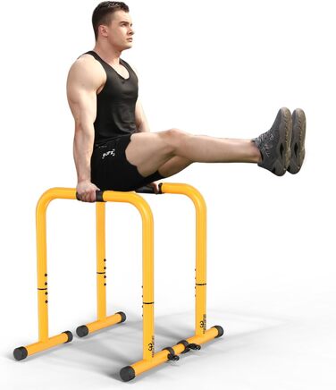 Стенд для віджимань та підтягувань RELIFE Dip Station - регульована висота, жовтий