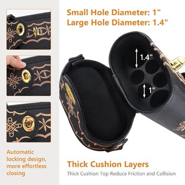 Чохол для бильярдних київ Schwarze Stickerei: на 2 кийки (butt) та 4 шахти (shaft). Жорсткий, зі стійкою. Аксесуари для більярду.