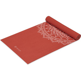 Йога мат Gaiam, 5 мм, неслизький, для йоги, пілатесу та тренувань на підлозі, розмір 172.7 x 61 x 5 мм, колір Sunburnt Marrakesch