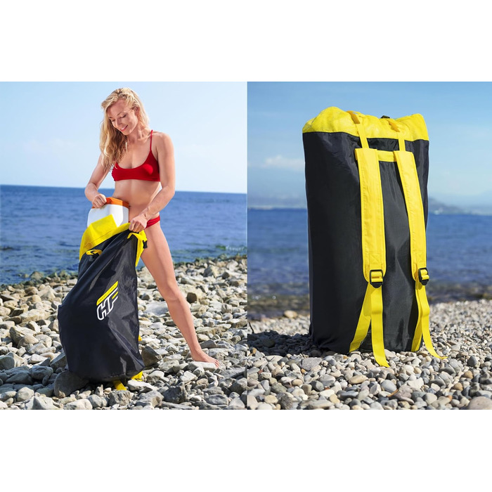 Надувна SUP-дошка Hydro-Force, комплект, різні розміри 2,4–3,8 м, весло, для водних видів спорту