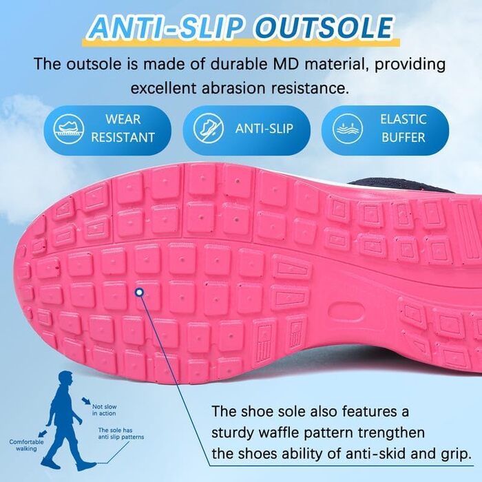 Жіночі кросівки для бігу та фітнесу. Зручні, дихаючі, з амортизацією. Чорно-білі, блакитно-червоні (42 EU)