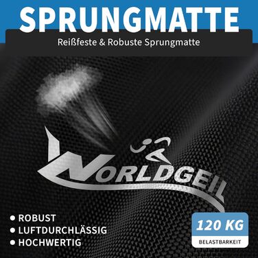 Складаний фітнес-батут для дому з регульованою ручкою, Ø 86.5 см, навантаження до 150 кг, синій — для дорослих та дітей