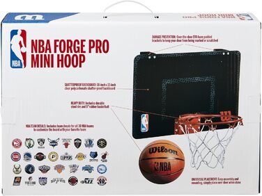 Міні-баскетбольне кільце Wilson NBA для дорослих, чорне, універсальний розмір