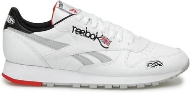 Кросівки Reebok Classic Leather Unisex, біло-чорно-червоні (36 EU)