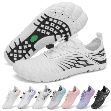 Жіночі тапочки-шльопанці Saguaro для плавання та відпочинку, дихаючі, швидко сохнуть, широка передня частина, розмір 35-43, білі