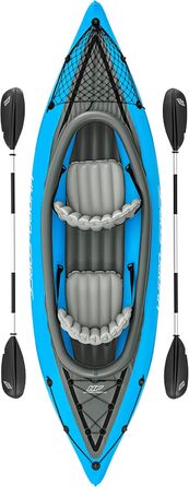 Надувний каяк Bestway Hydro-Force Cove Champion X2, 331x88x45 см, комплект з веслами і насосом
